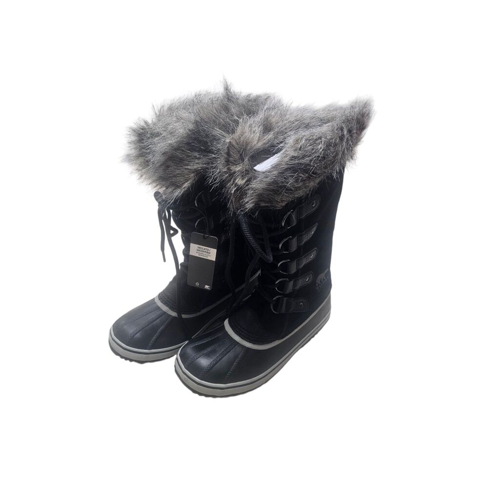 New Sorel Women's Joan of Arctic Winter Boot Black Quarry 9